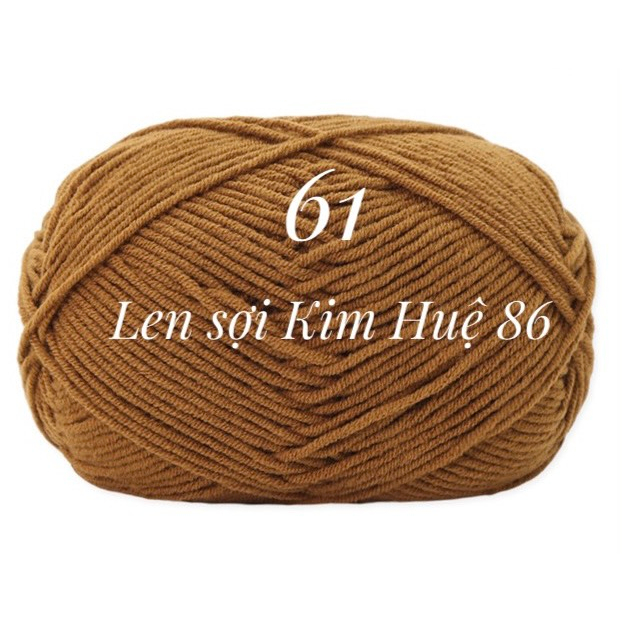 Len milk cotton Mianbao cuộn 40gr ( bảng 2 )