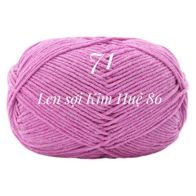 Len milk cotton Mianbao cuộn 40gr ( bảng 2 )