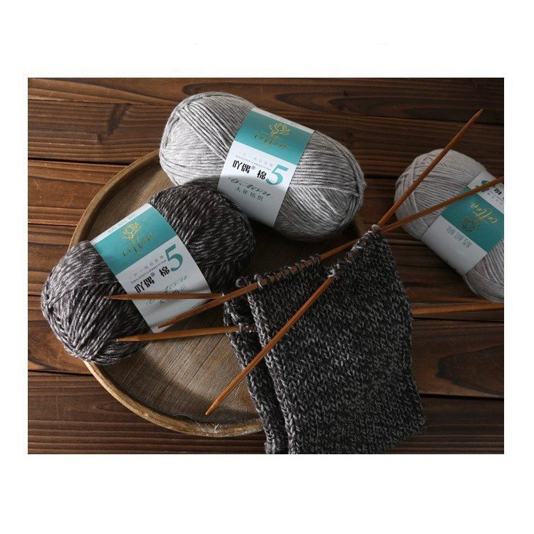 Len Cotton Đốm trắng cuộn 100g