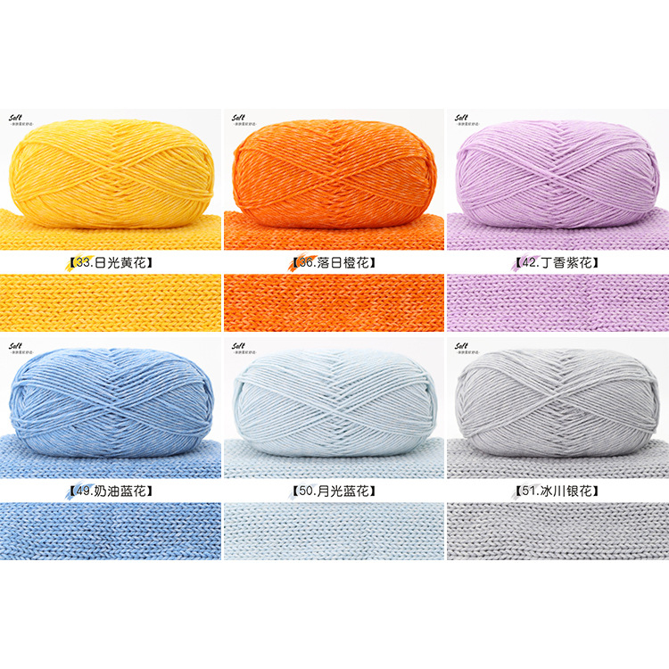Len Cotton Đốm trắng cuộn 100g