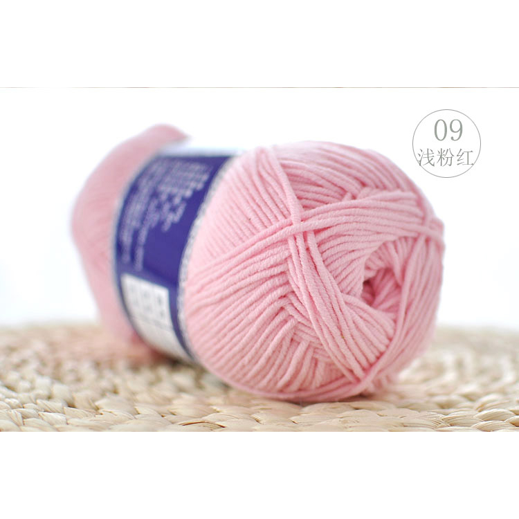 Len milk cotton mác xanh cuộn 100g ( từ màu 01 đến màu 50)