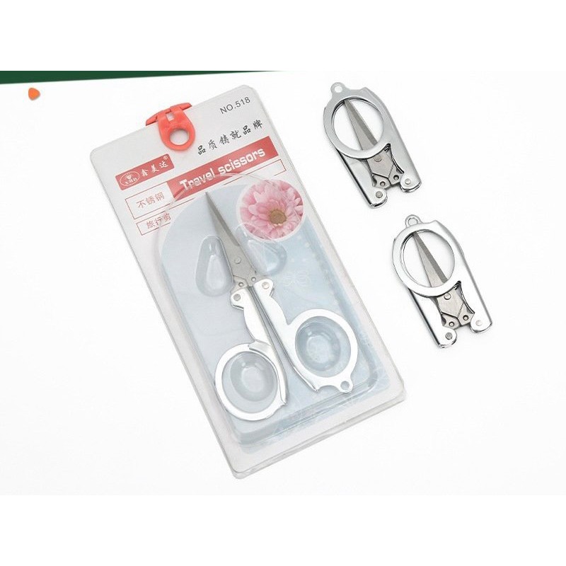 Kéo cắt đa năng mini gấp gọn bằng thép không gỉ