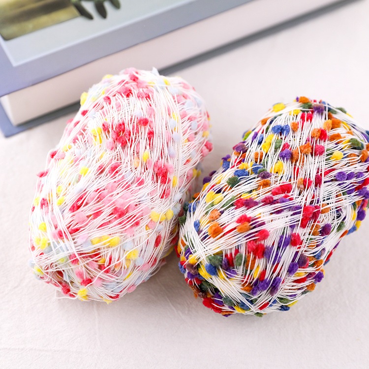 Len Pom Pom Color cuộn 50g