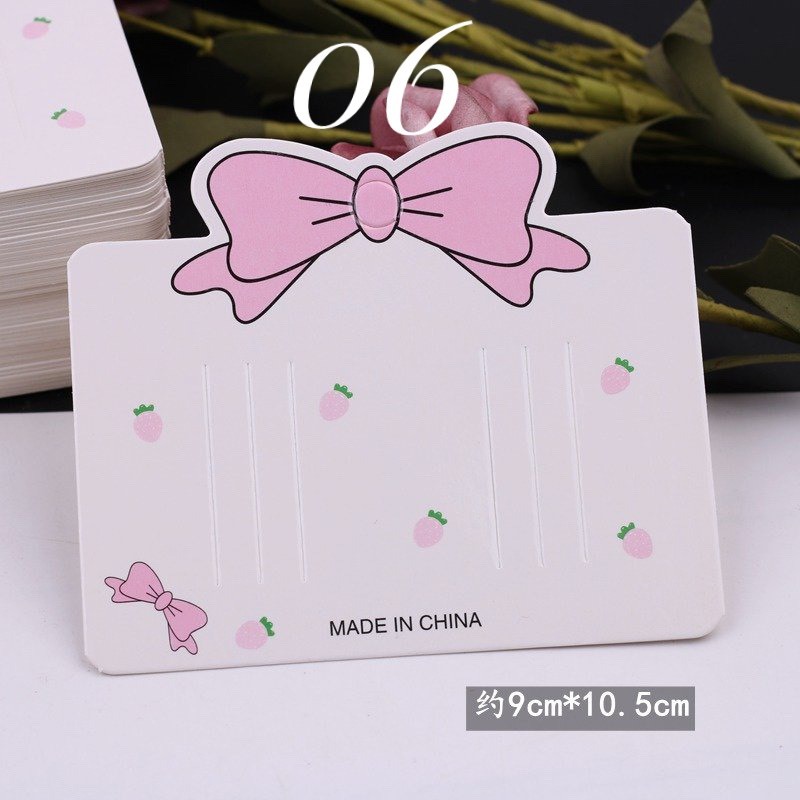 Bìa đựng kẹp tóc, trưng bày phụ kiện, trang sức handmade ( sét 10 cái)
