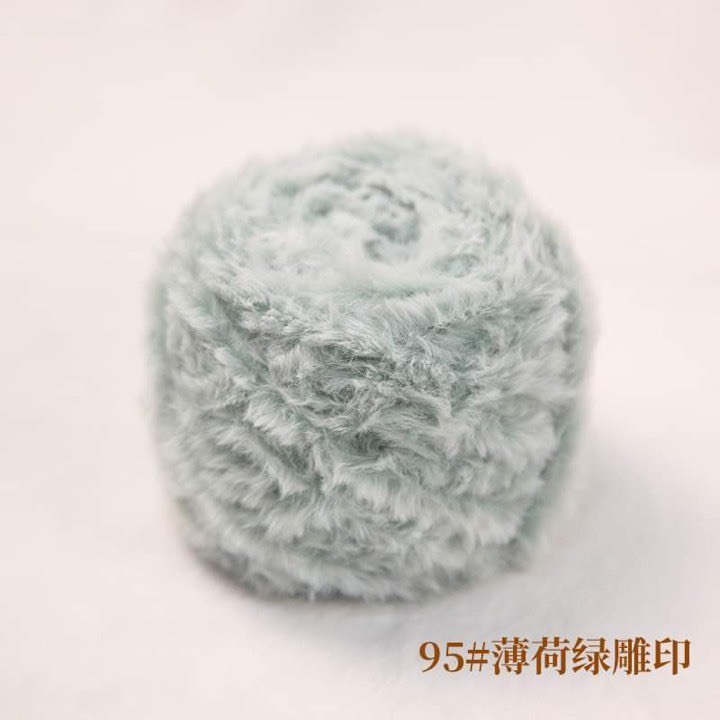 Len lông thỏ siêu mềm mịn cuộn 100g