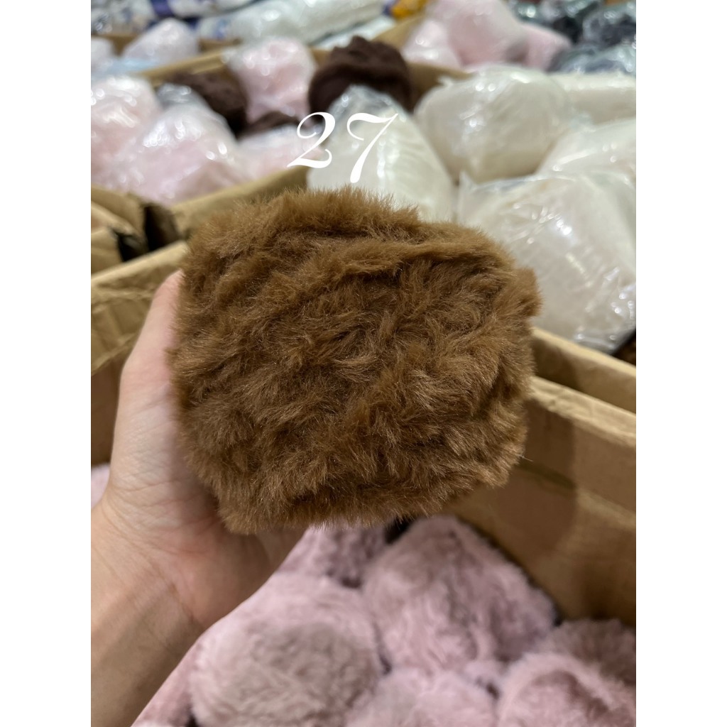 Len lông thỏ siêu mềm mịn cuộn 100g