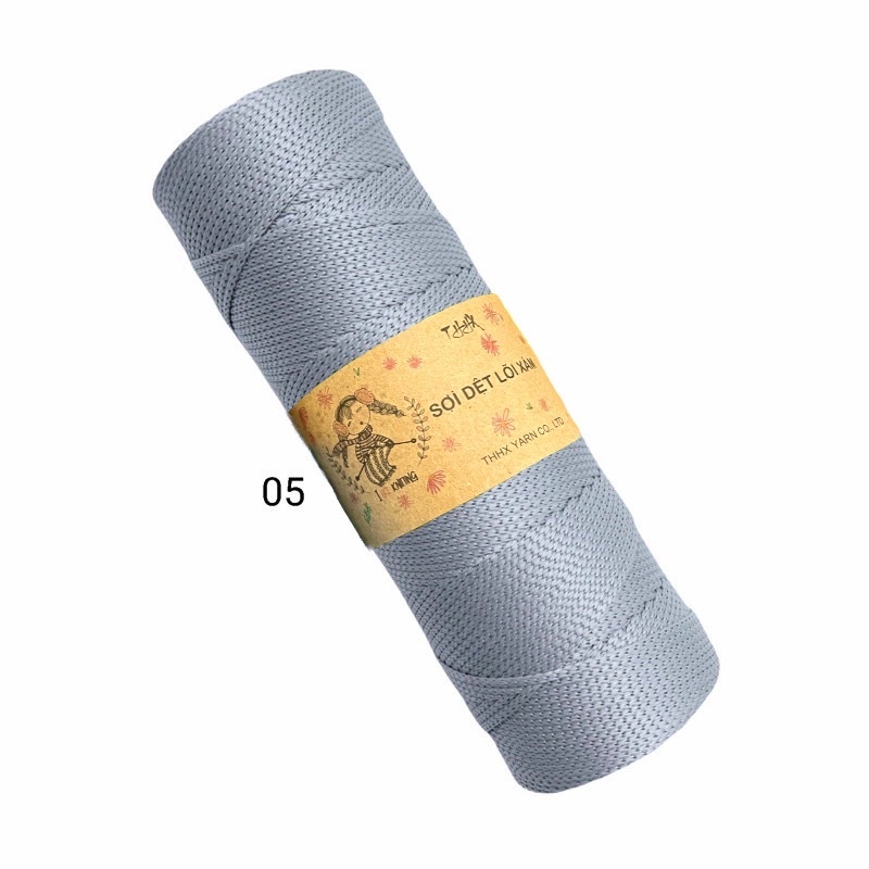 Sợi dệt trơn nhãn THHX chuyên móc túi, mũ, giày
