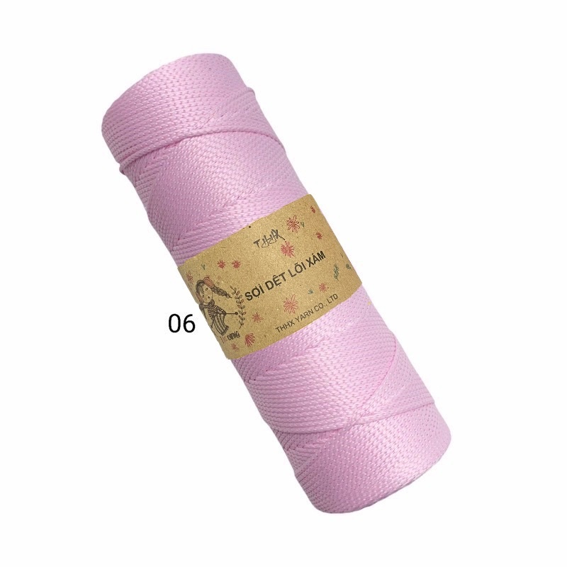 Sợi dệt trơn nhãn THHX chuyên móc túi, mũ, giày