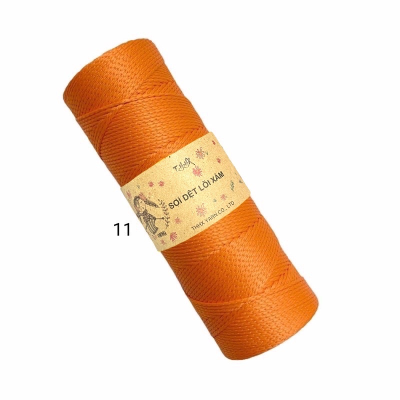Sợi dệt trơn nhãn THHX chuyên móc túi, mũ, giày