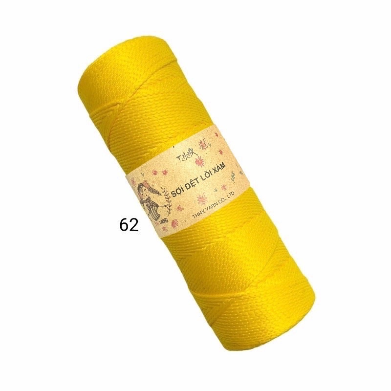 Sợi dệt trơn nhãn THHX chuyên móc túi, mũ, giày