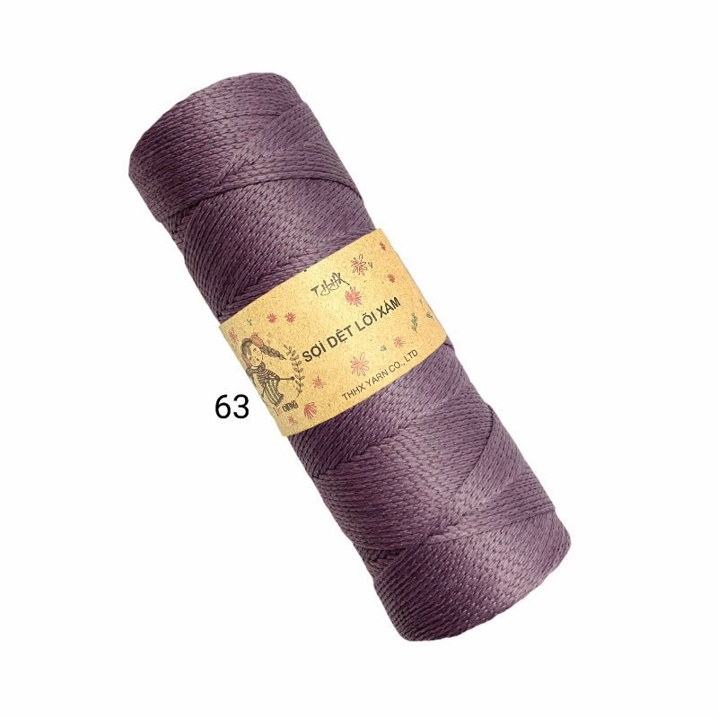 Sợi dệt trơn nhãn THHX chuyên móc túi, mũ, giày
