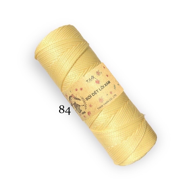 Sợi dệt trơn nhãn THHX chuyên móc túi, mũ, giày