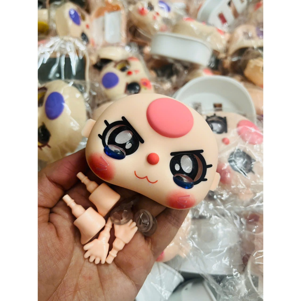 Mặt Baby Three 100% + tay chân ( giao ngẫu nhiên màu tóc)