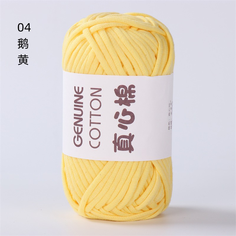 Sợi vải Genuine Cotton móc túi xách, balo...cỡ sợi 4mm cuộn 50g