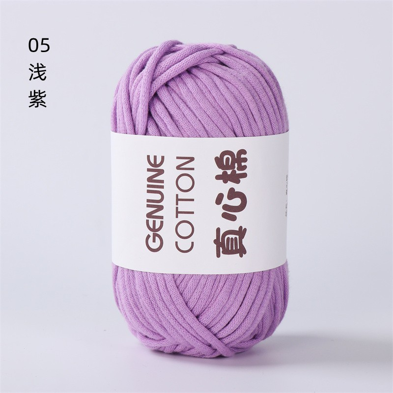 Sợi vải Genuine Cotton móc túi xách, balo...cỡ sợi 4mm cuộn 50g