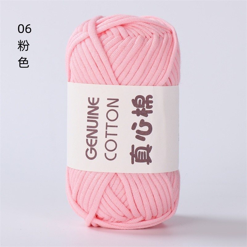 Sợi vải Genuine Cotton móc túi xách, balo...cỡ sợi 4mm cuộn 50g