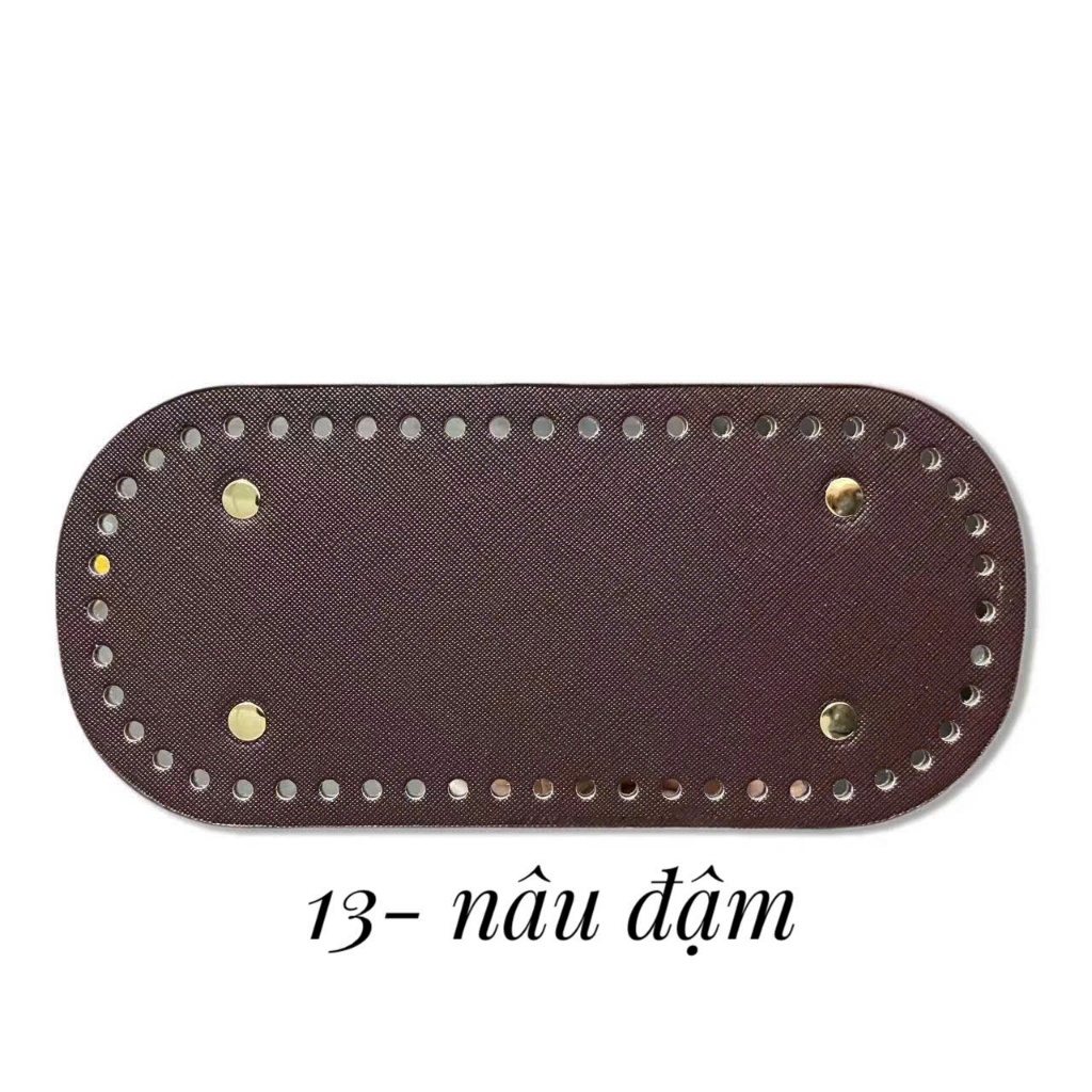 Đế da PU có đục lỗ sẵn kích thước 22*10cm