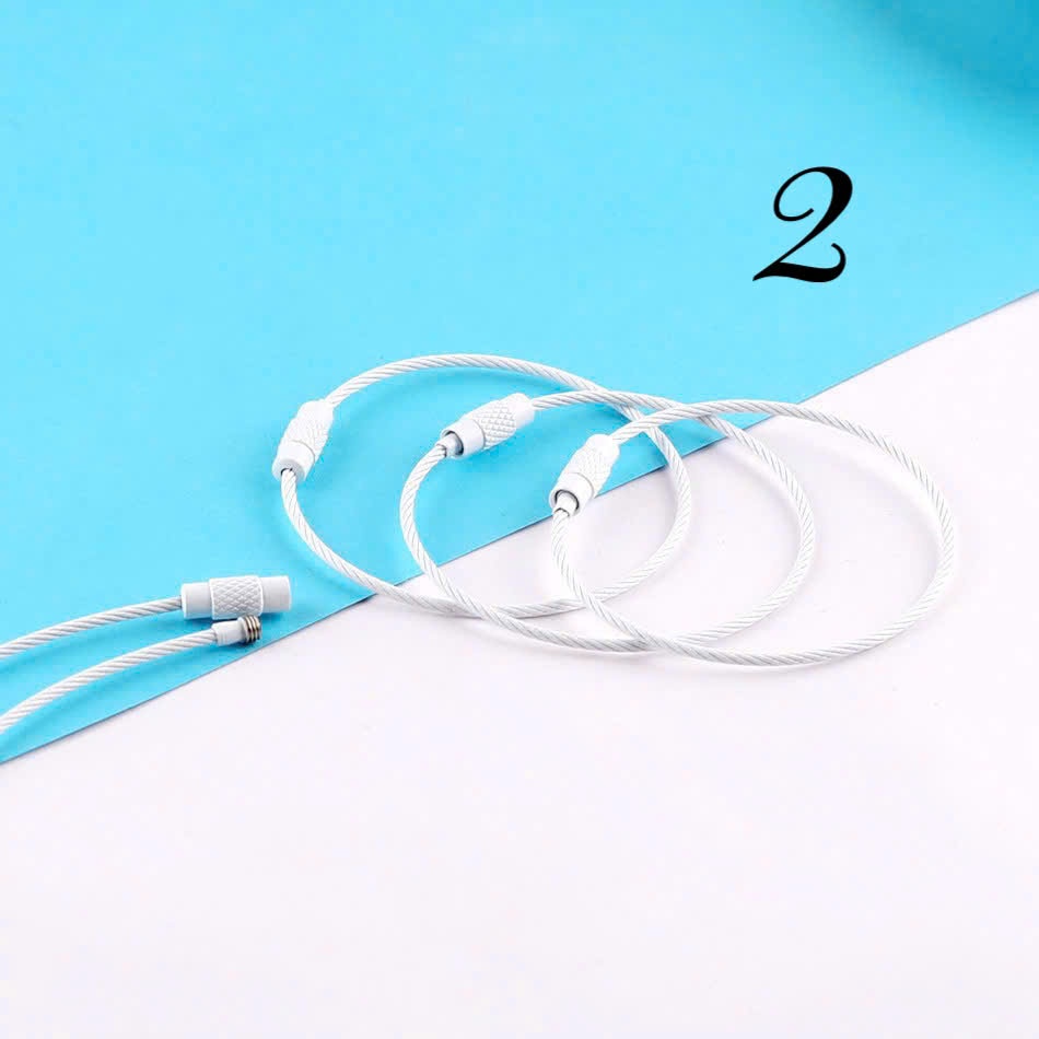 Vòng dây móc khóa nhiều màu ( 1 cái)