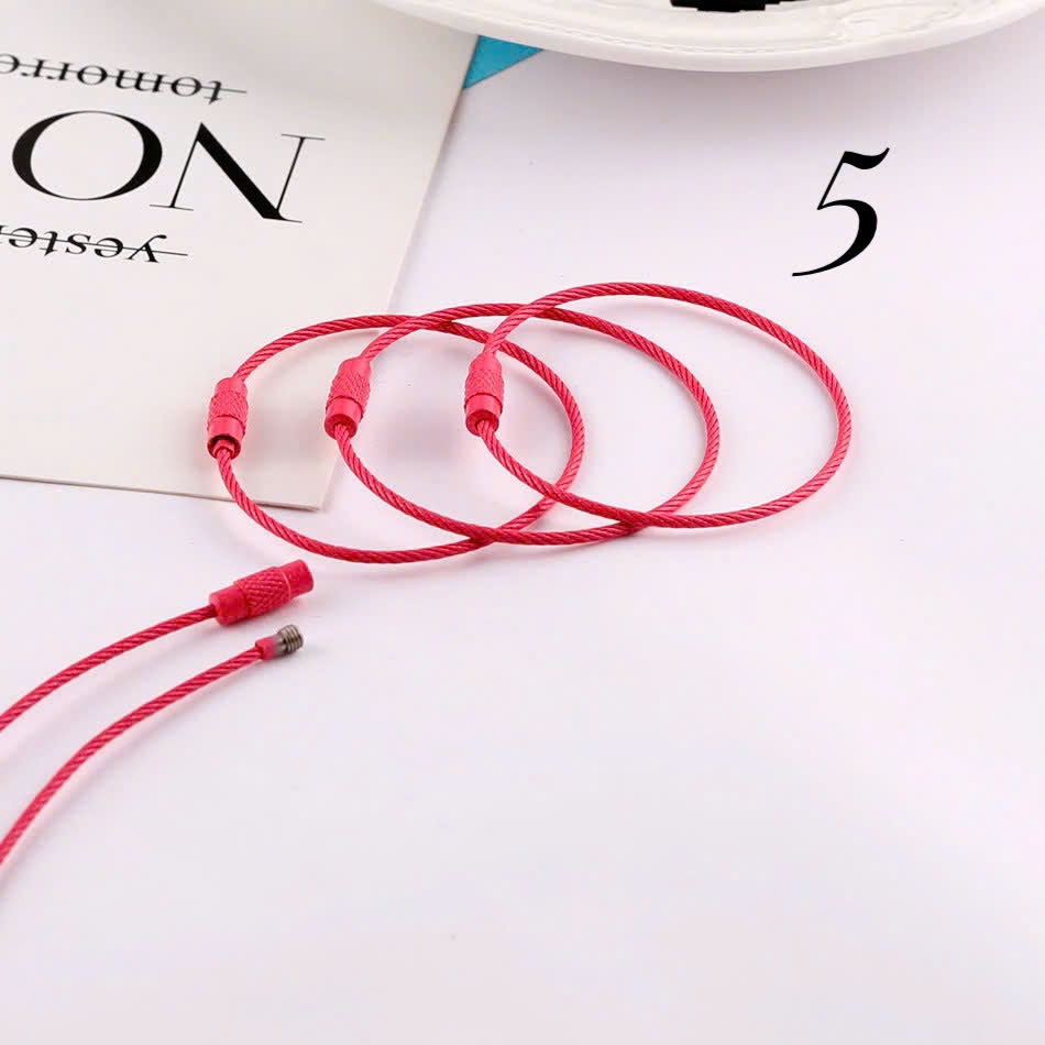 Vòng dây móc khóa nhiều màu ( 1 cái)