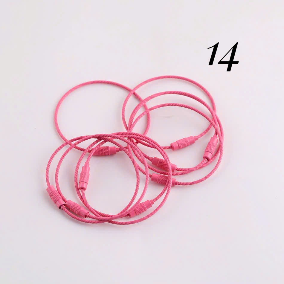 Vòng dây móc khóa nhiều màu ( 1 cái)