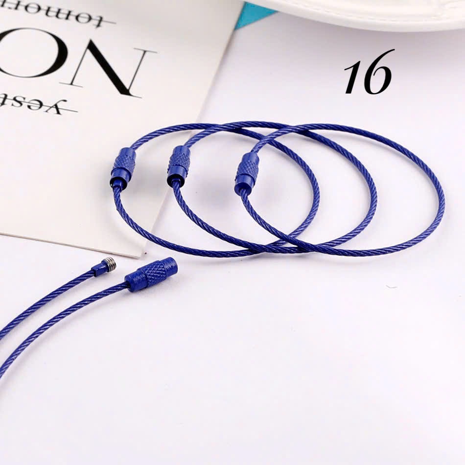 Vòng dây móc khóa nhiều màu ( 1 cái)