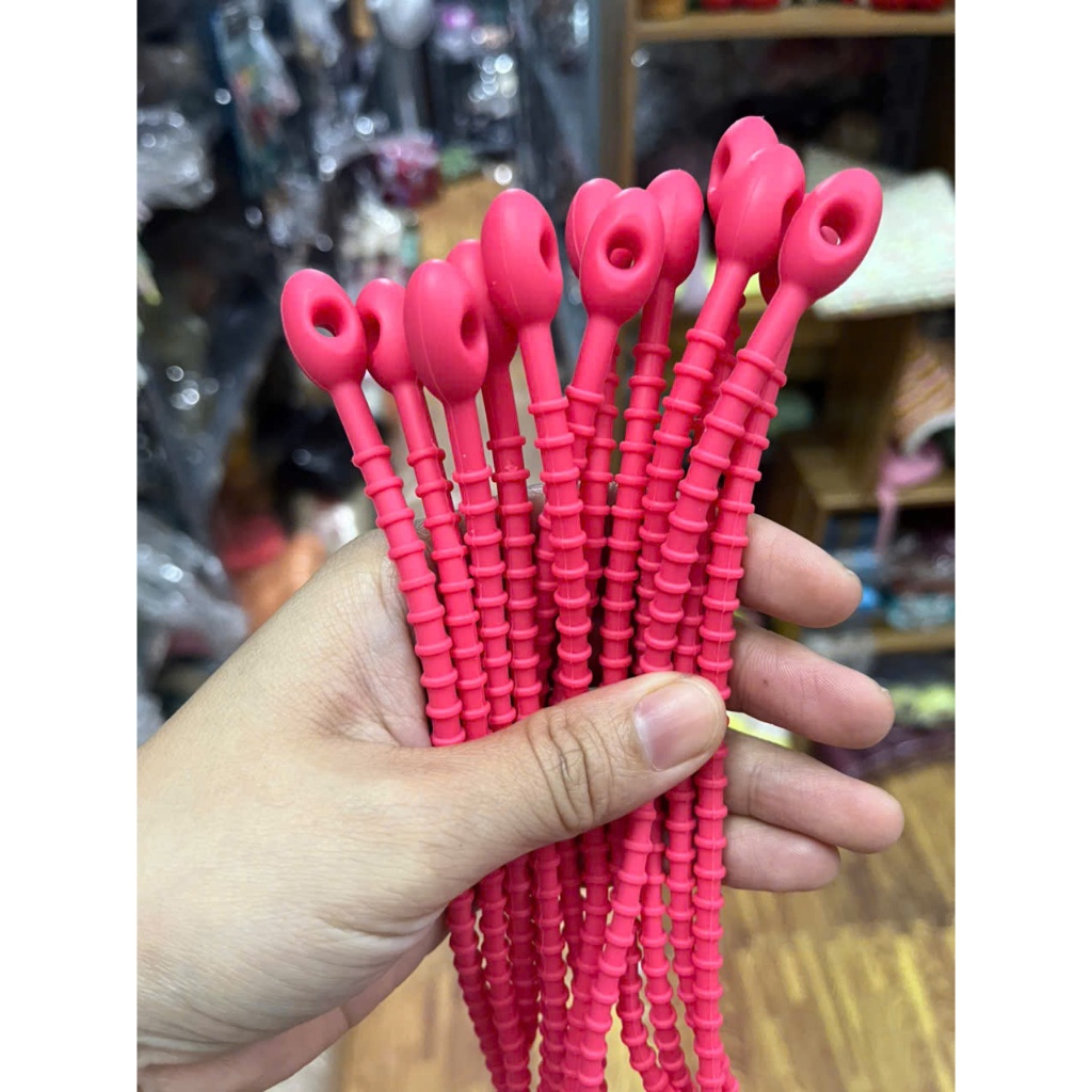 Móc khóa dây Silicone nhiều màu