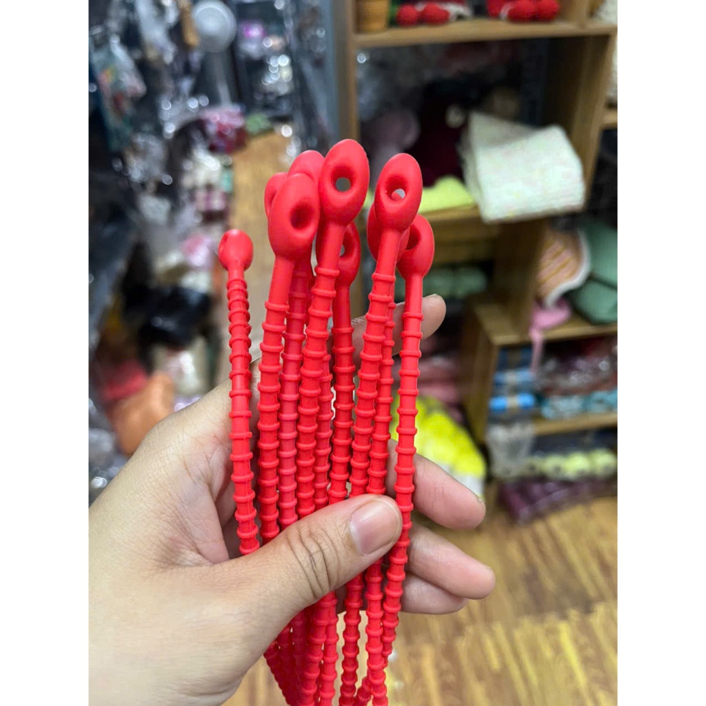 Móc khóa dây Silicone nhiều màu