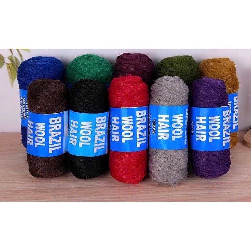 Len làm tóc búp bê- len tóc Wool Hair ( cuộn 70g)