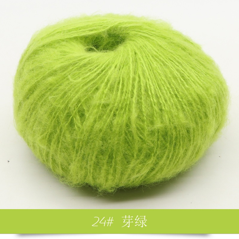 Len Mohair siêu mềm mịn cuộn 25g sợi 1mm