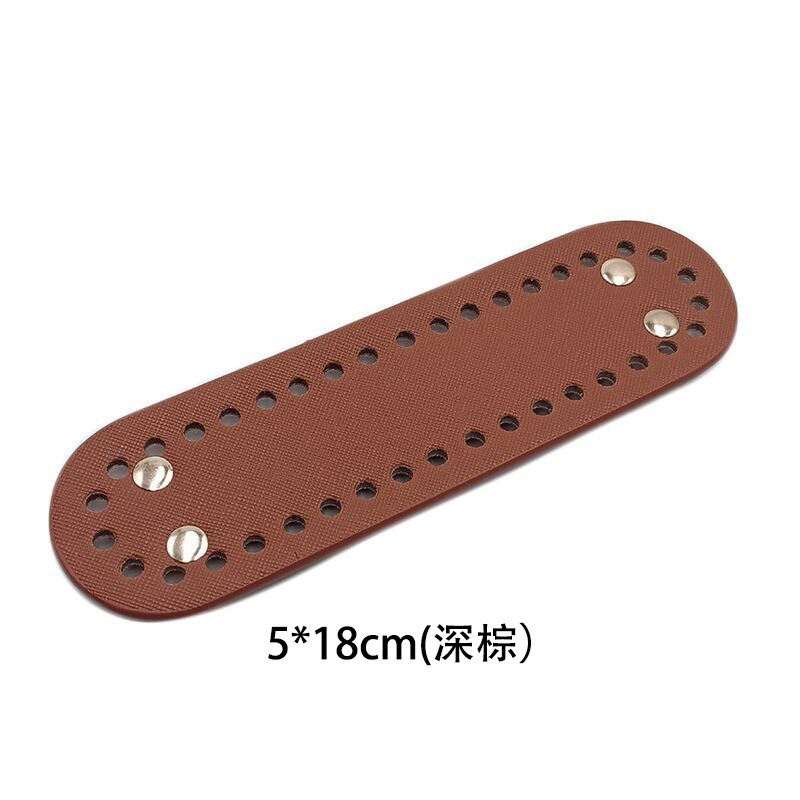 Đế da PU có đục lỗ sẵn kích thước 18*5cm