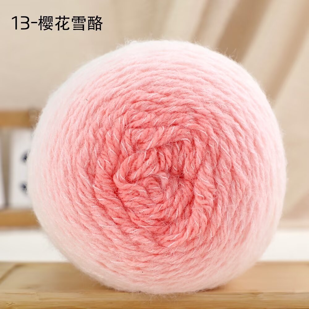 Len lông vũ loang màu (không mác) cuộn 200g