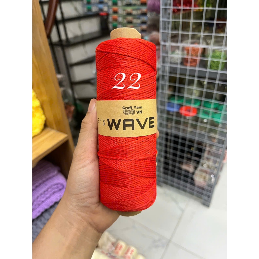 Sợi WAVE Craft Yarn VN móc mũ, túi xách ( cuộn 125g)