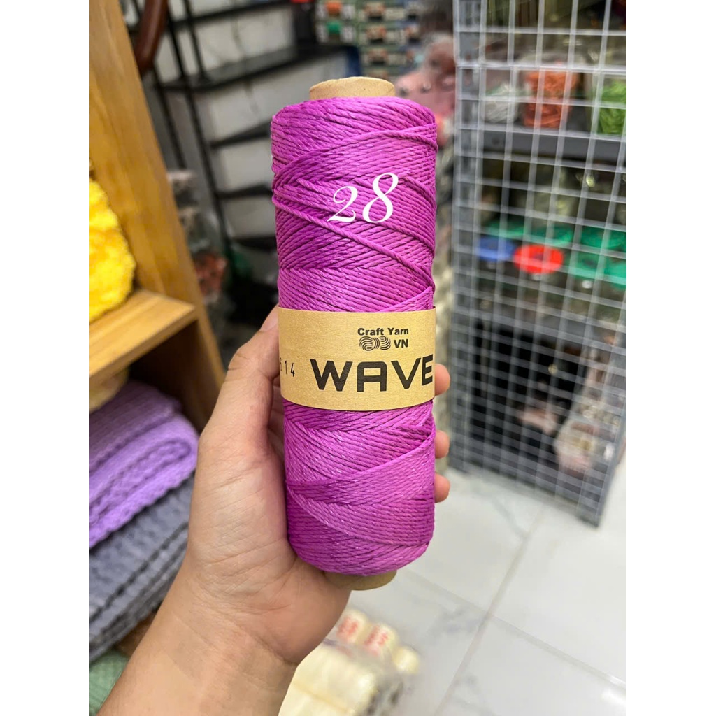 Sợi WAVE Craft Yarn VN móc mũ, túi xách ( cuộn 125g)