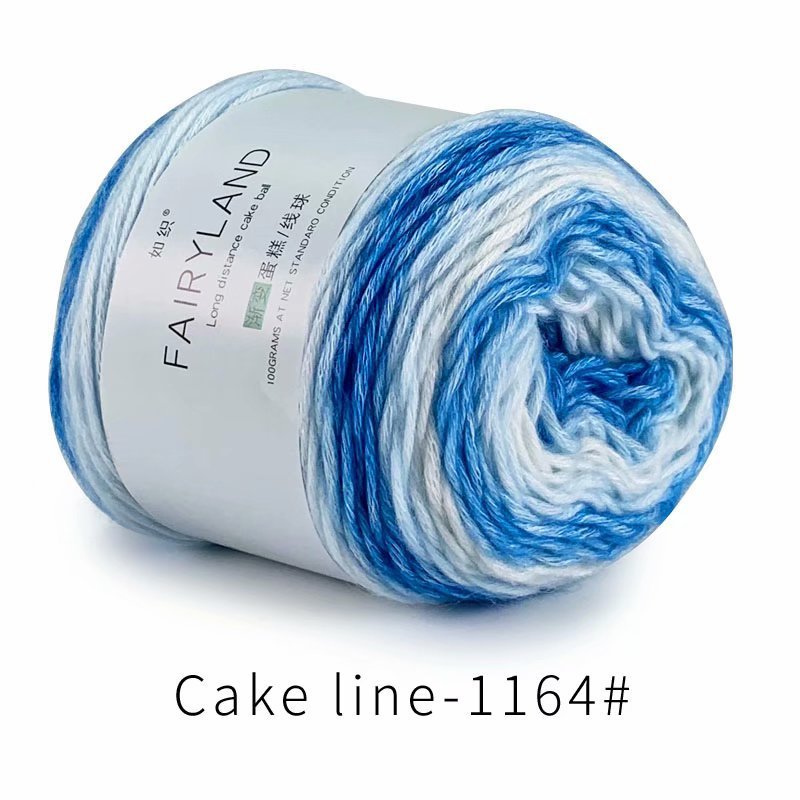 Len Mohair cầu vồng sợi to 2,5mm nhiều màu sắc cuộn 100g