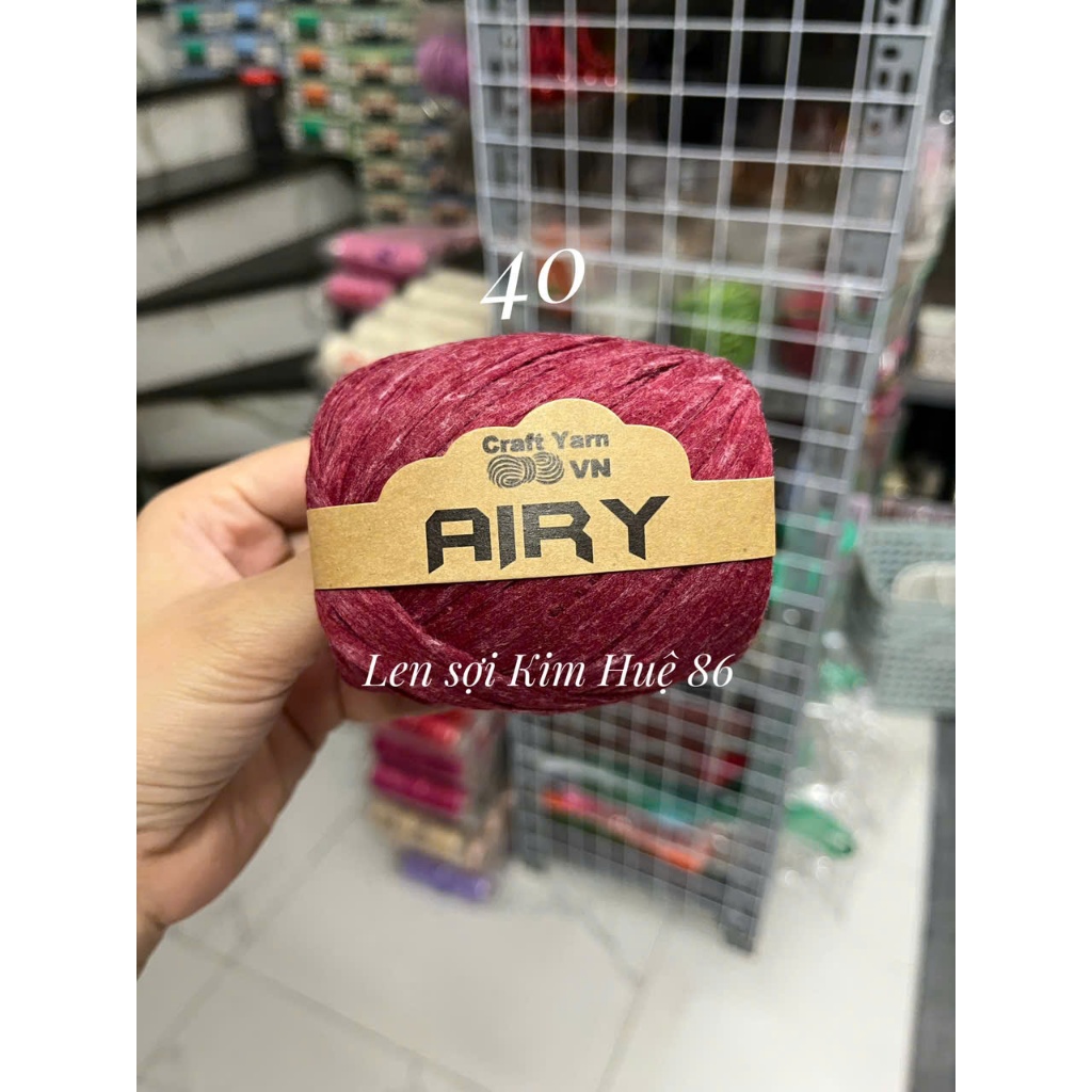 Sợi Airy móc mũ, túi cuộn 45g