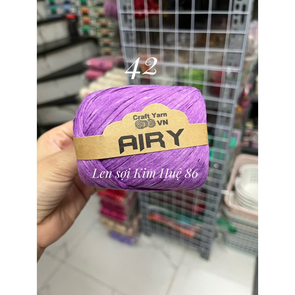Sợi Airy móc mũ, túi cuộn 45g