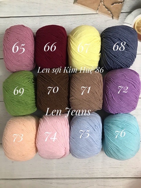 Len Jeans YarnArt cuộn 50g