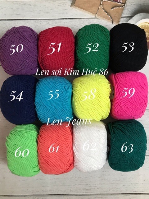 Len Jeans YarnArt cuộn 50g