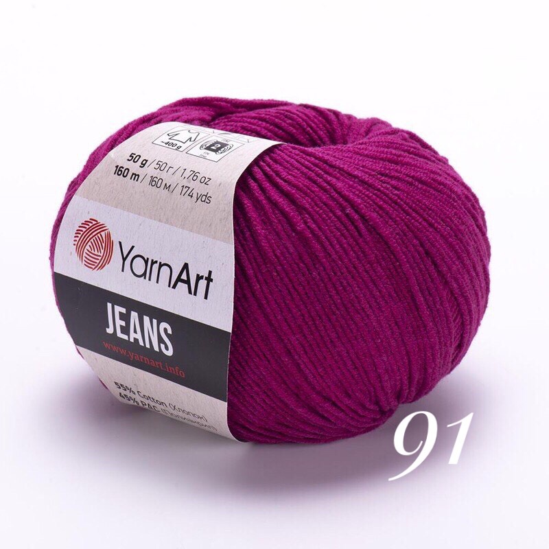 Len Jeans YarnArt cuộn 50g