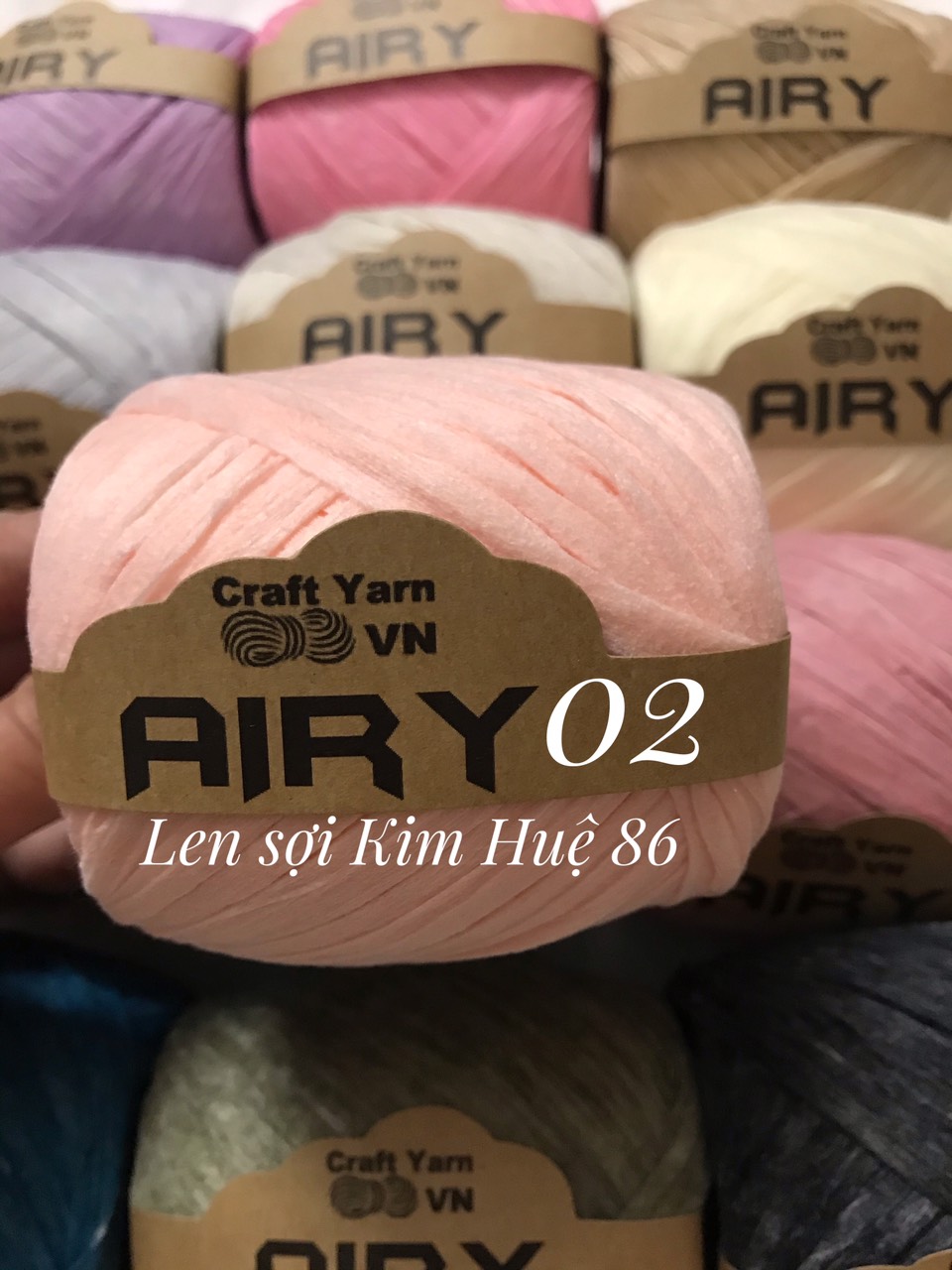 Sợi Airy móc mũ, túi cuộn 45g