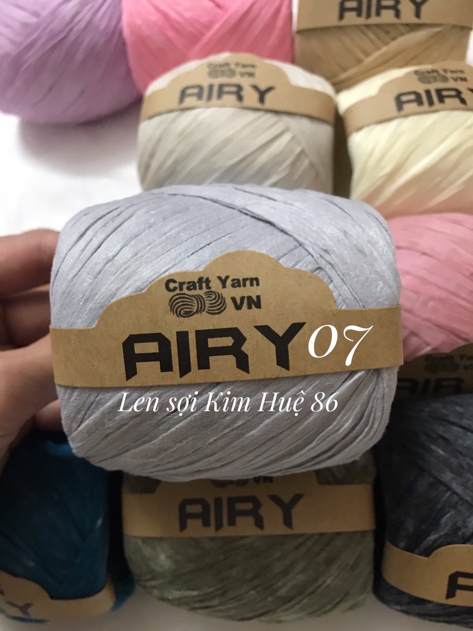 Sợi Airy móc mũ, túi cuộn 45g