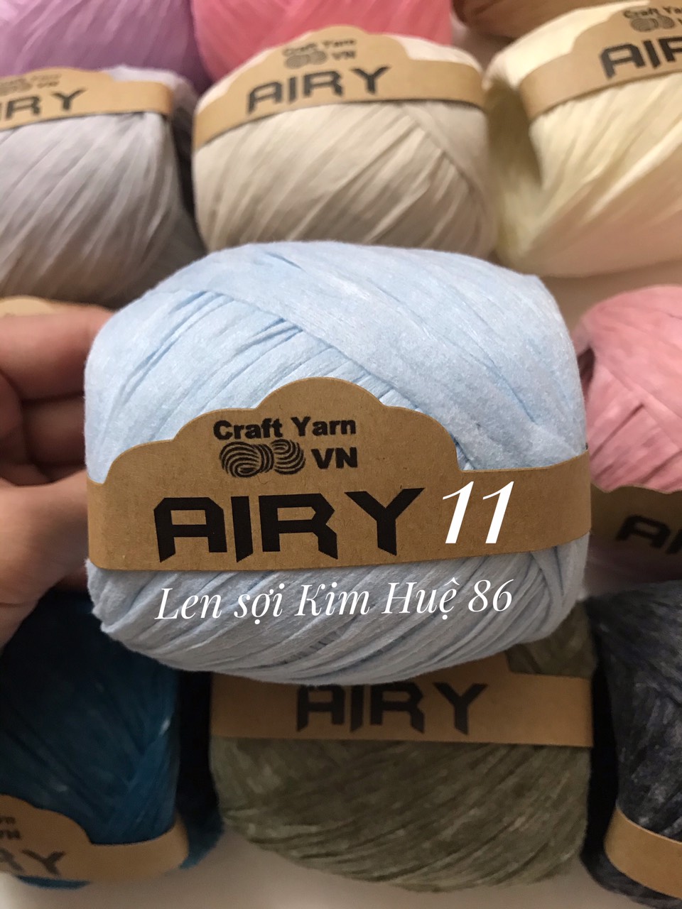 Sợi Airy móc mũ, túi cuộn 45g