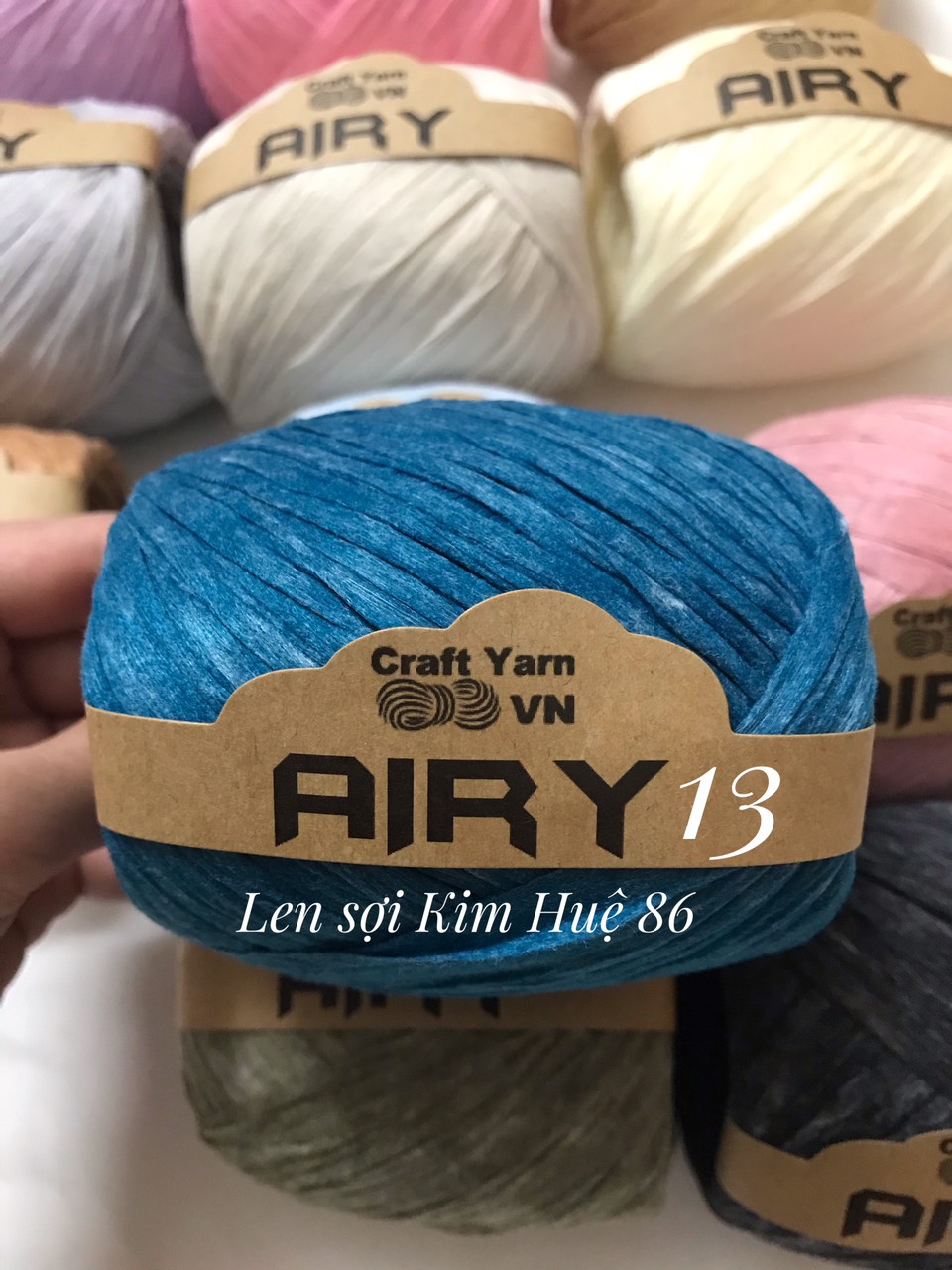 Sợi Airy móc mũ, túi cuộn 45g