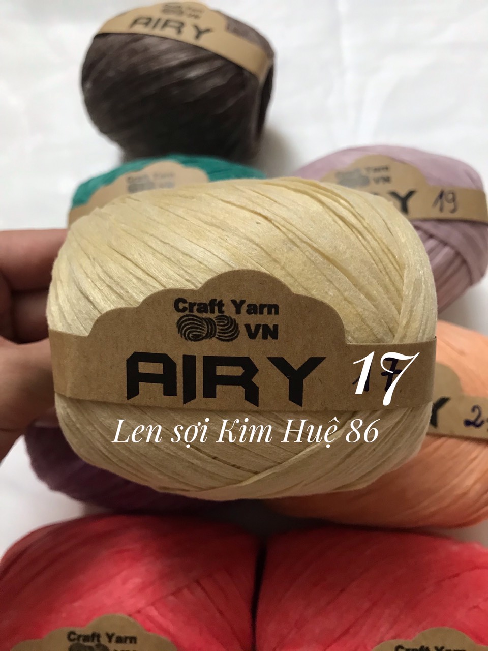 Sợi Airy móc mũ, túi cuộn 45g