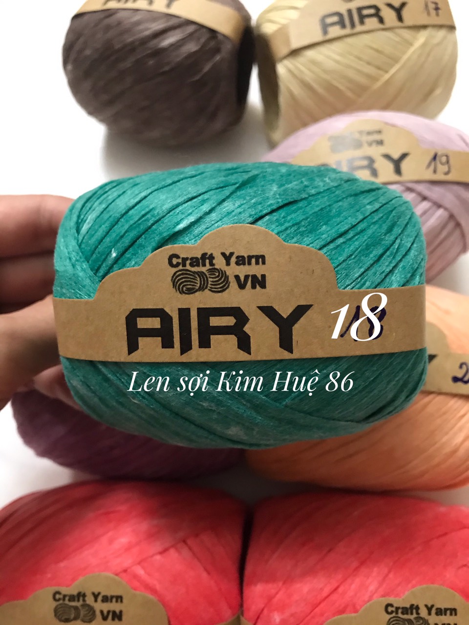 Sợi Airy móc mũ, túi cuộn 45g
