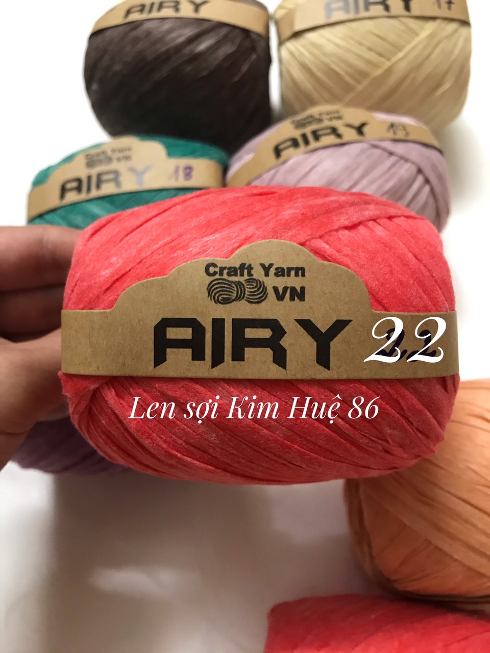 Sợi Airy móc mũ, túi cuộn 45g
