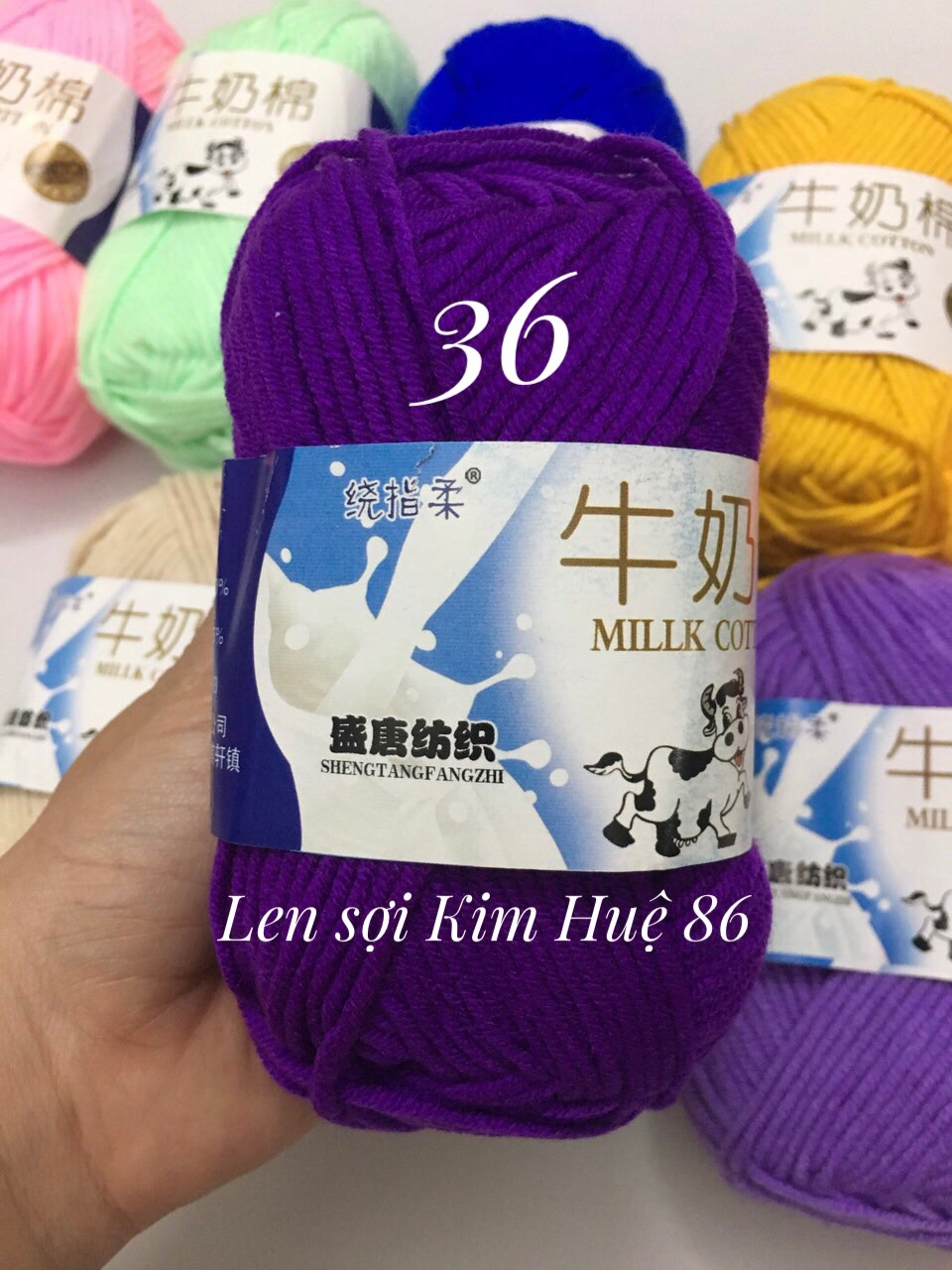 Len milk bò cuộn 50g