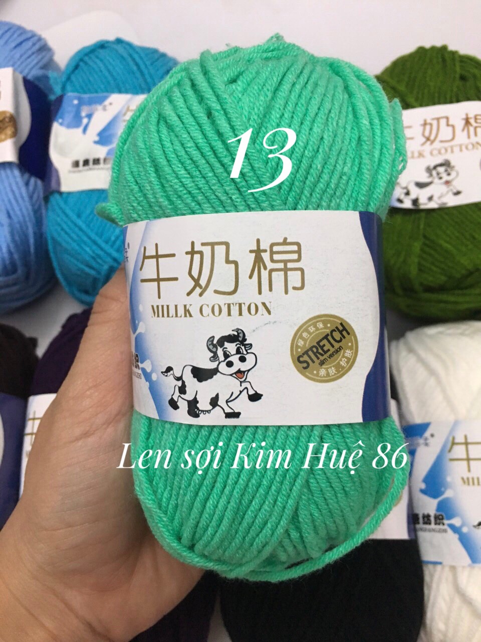 Len milk bò cuộn 50g