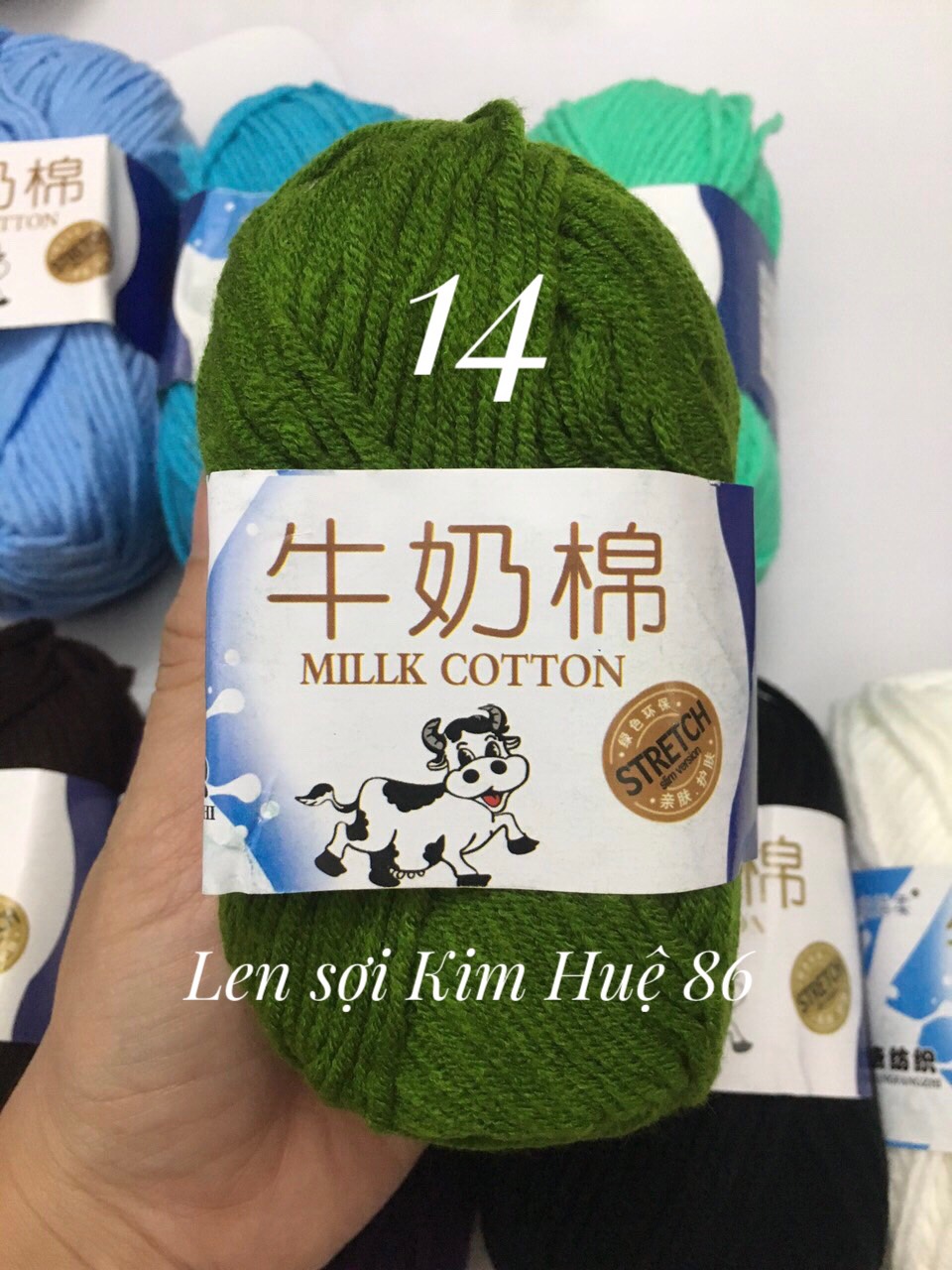 Len milk bò cuộn 50g