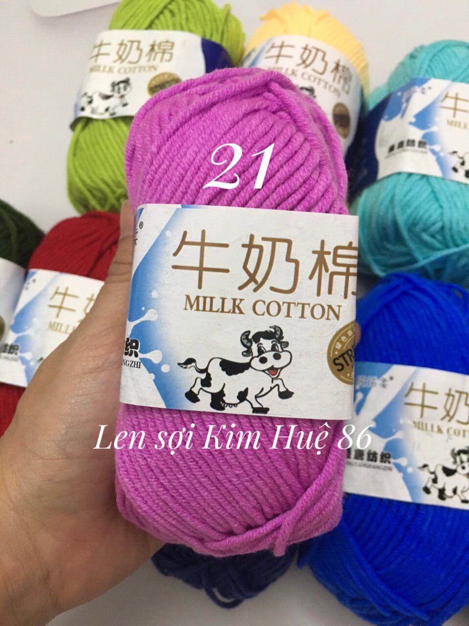 Len milk bò cuộn 50g
